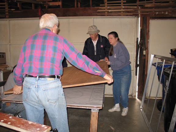 Off with the plywood