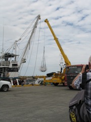 Up to the dock