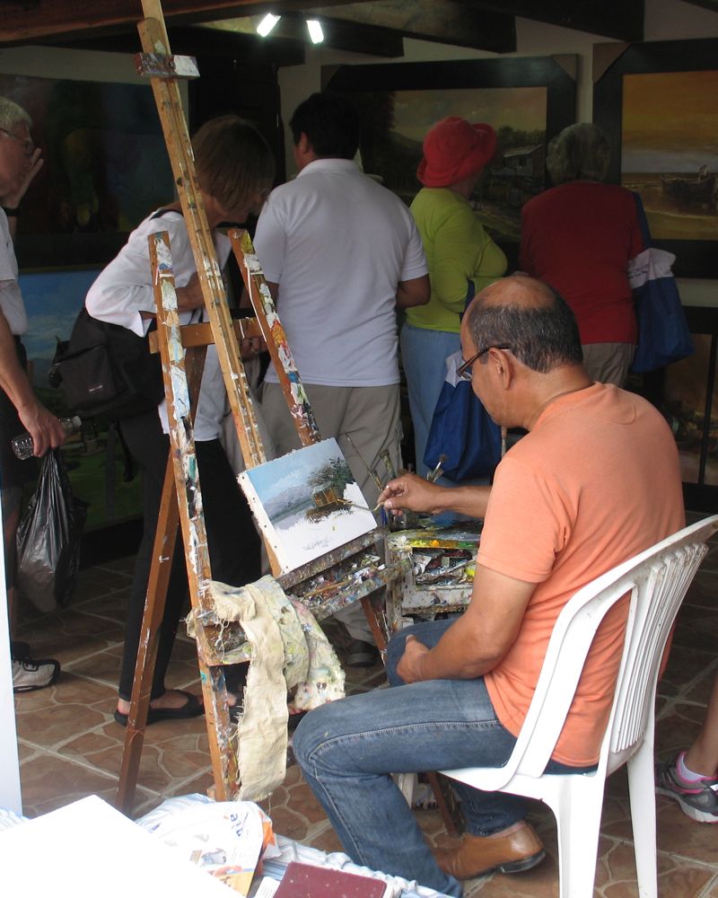 Artist at work