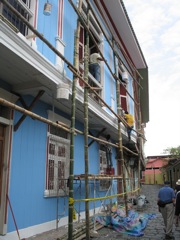 Bamboo scaffolding