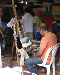 Artist at work