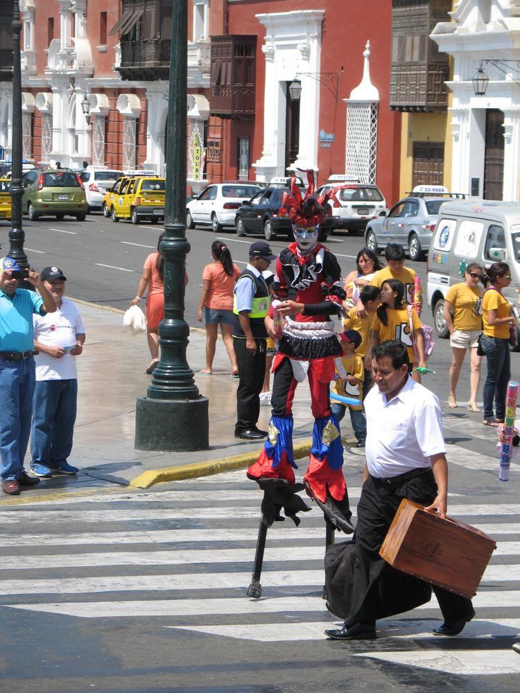 Stilt walker