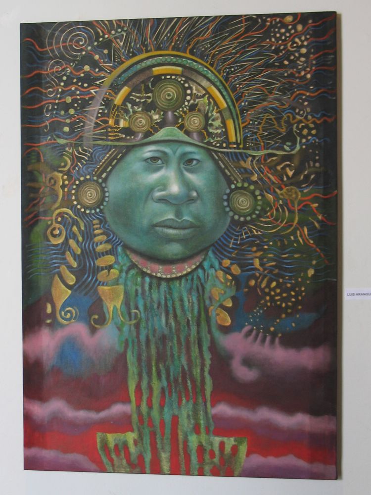 Blue faced image