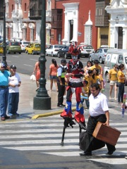 Stilt walker
