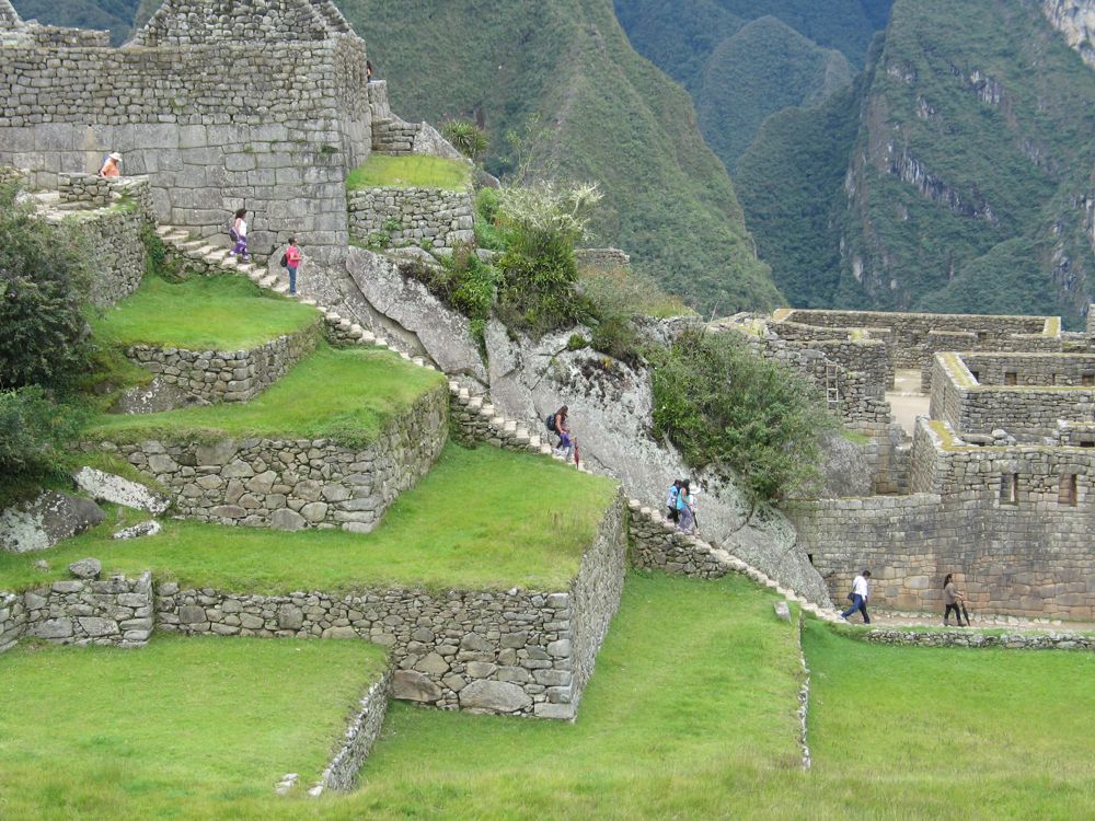 Long flight of stairs