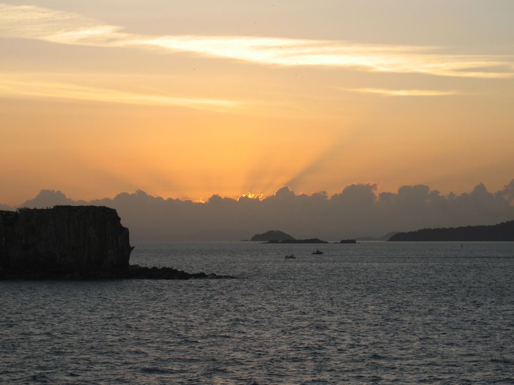 In the Pacific