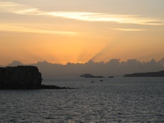 In the Pacific