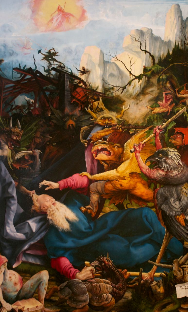 Colmar: Unterlinden Museum -- detail from the Isenheim altarpiece