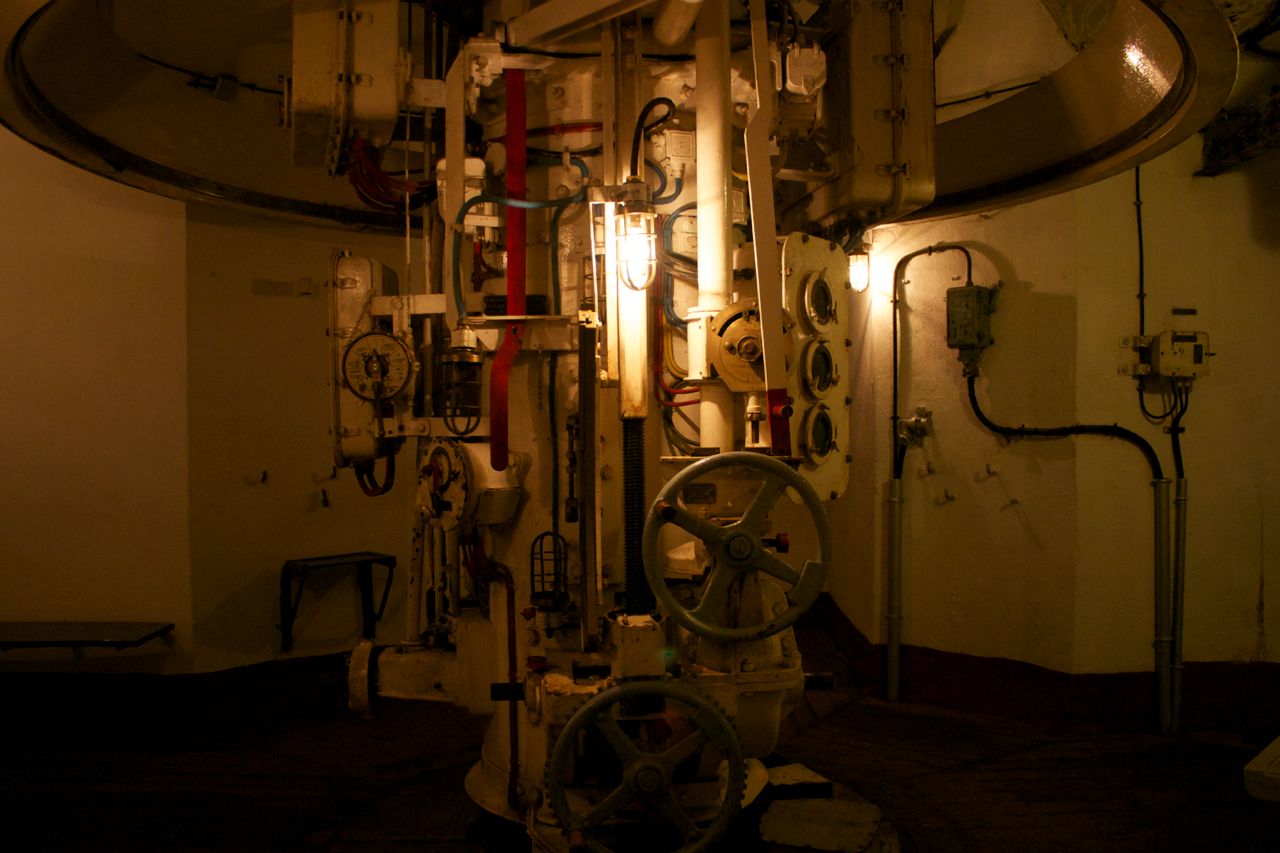 Ouvrage Hackenberg: Gun turret mechanism